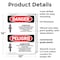 Signmission Asbestos Cancer Lung Disease Bilingual Danger Sign, Plastic, 10in W x 14in L, 2PK OS-2PACK-DS-P-1014-VS-1033 - alternate 6